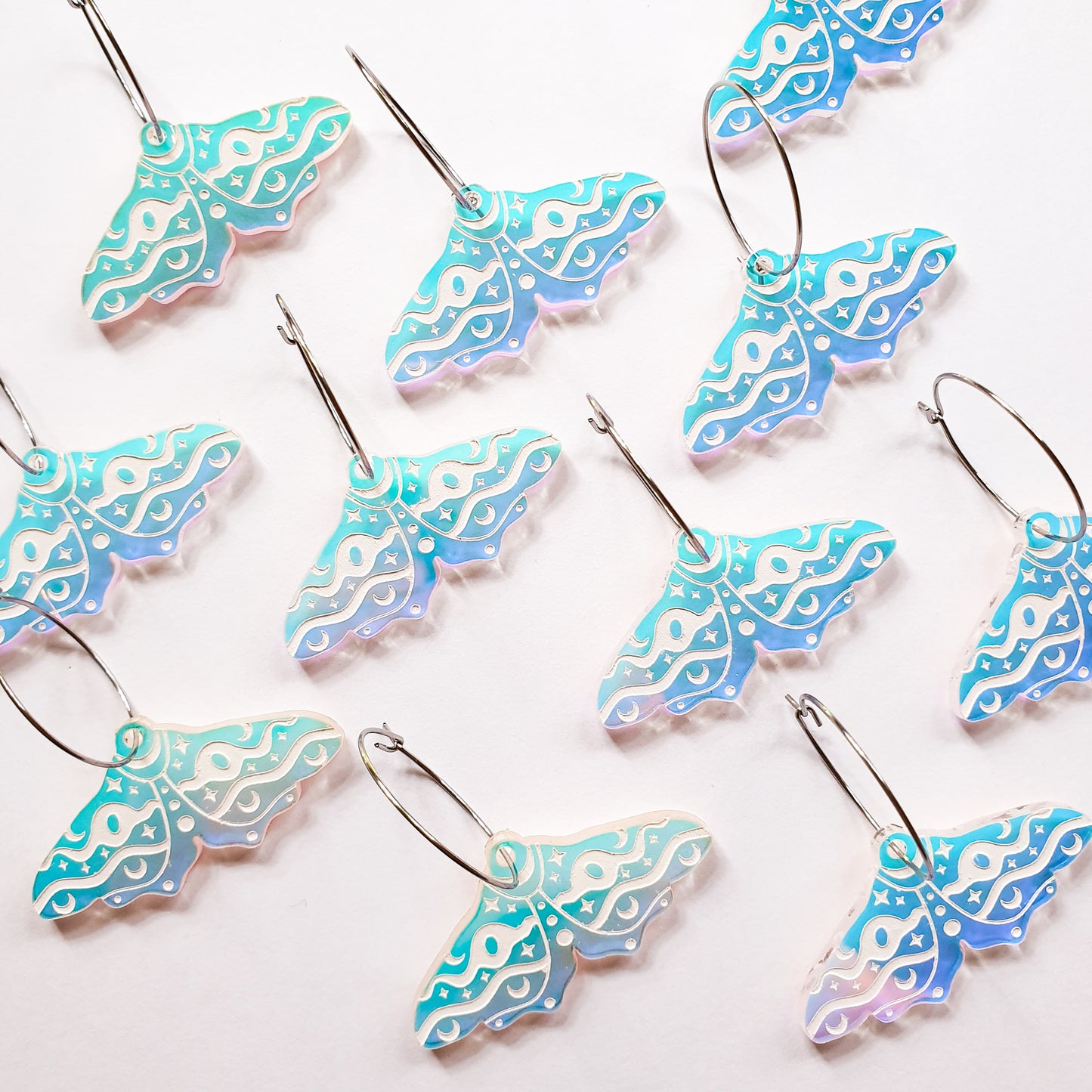 Moth Iridescent Earrings