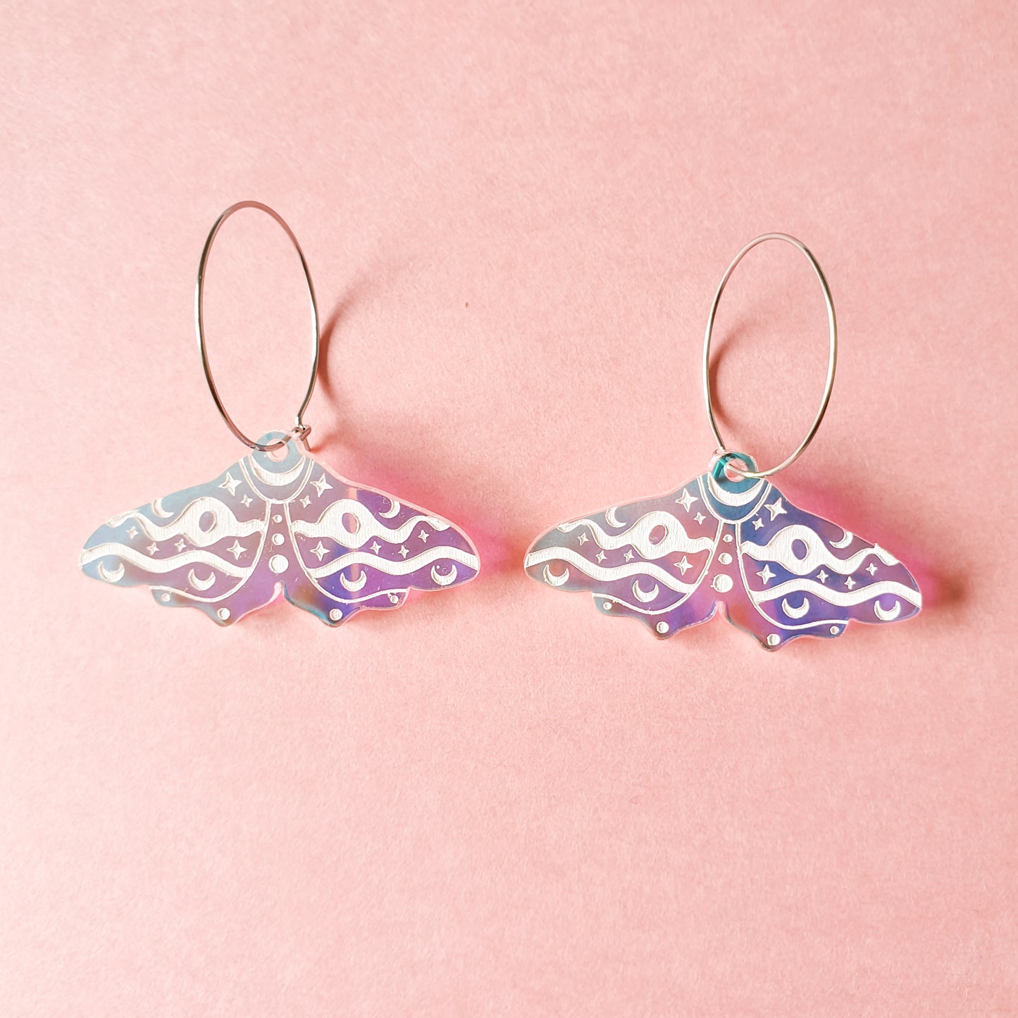 Moth Iridescent Earrings