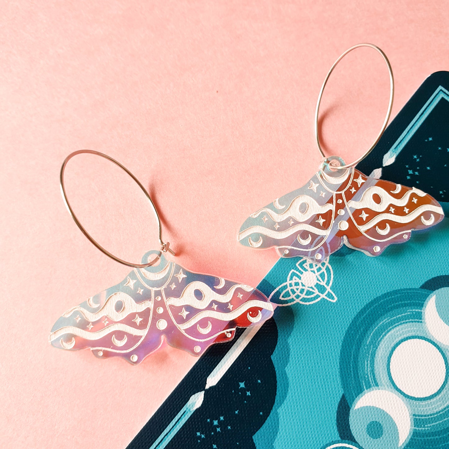 Moth Iridescent Earrings