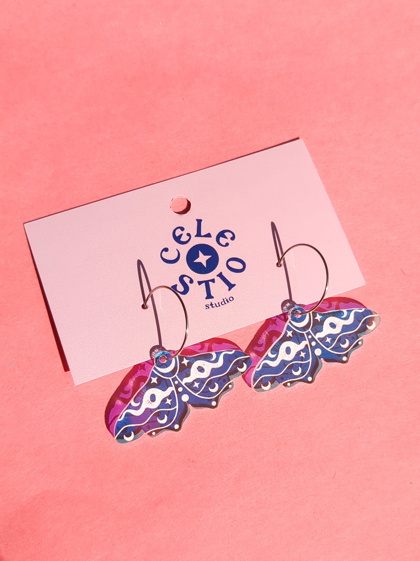 Moth Iridescent Earrings