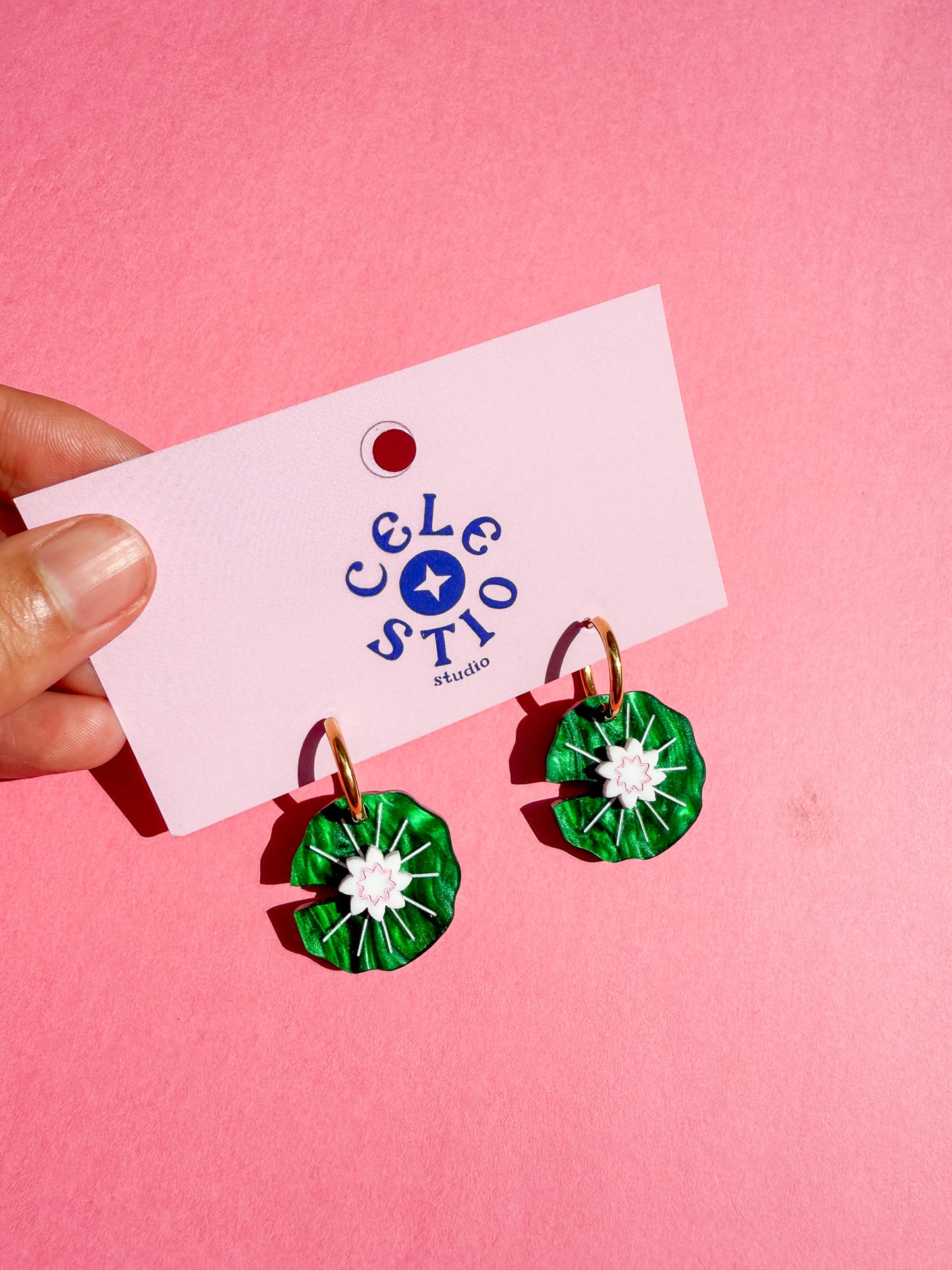 Lily Pad Earrings