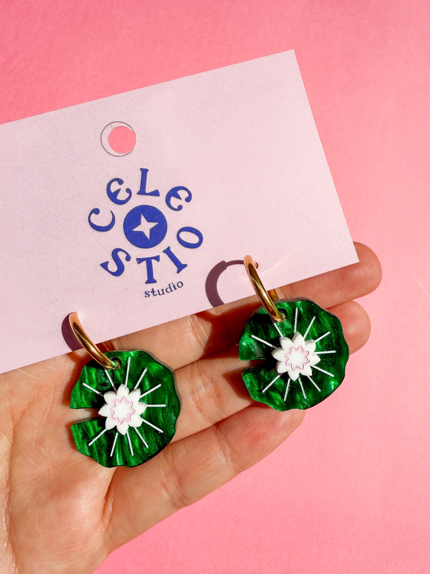 Lily Pad Earrings