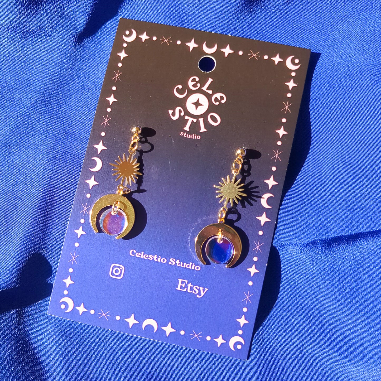 Celestial Brass Earrings