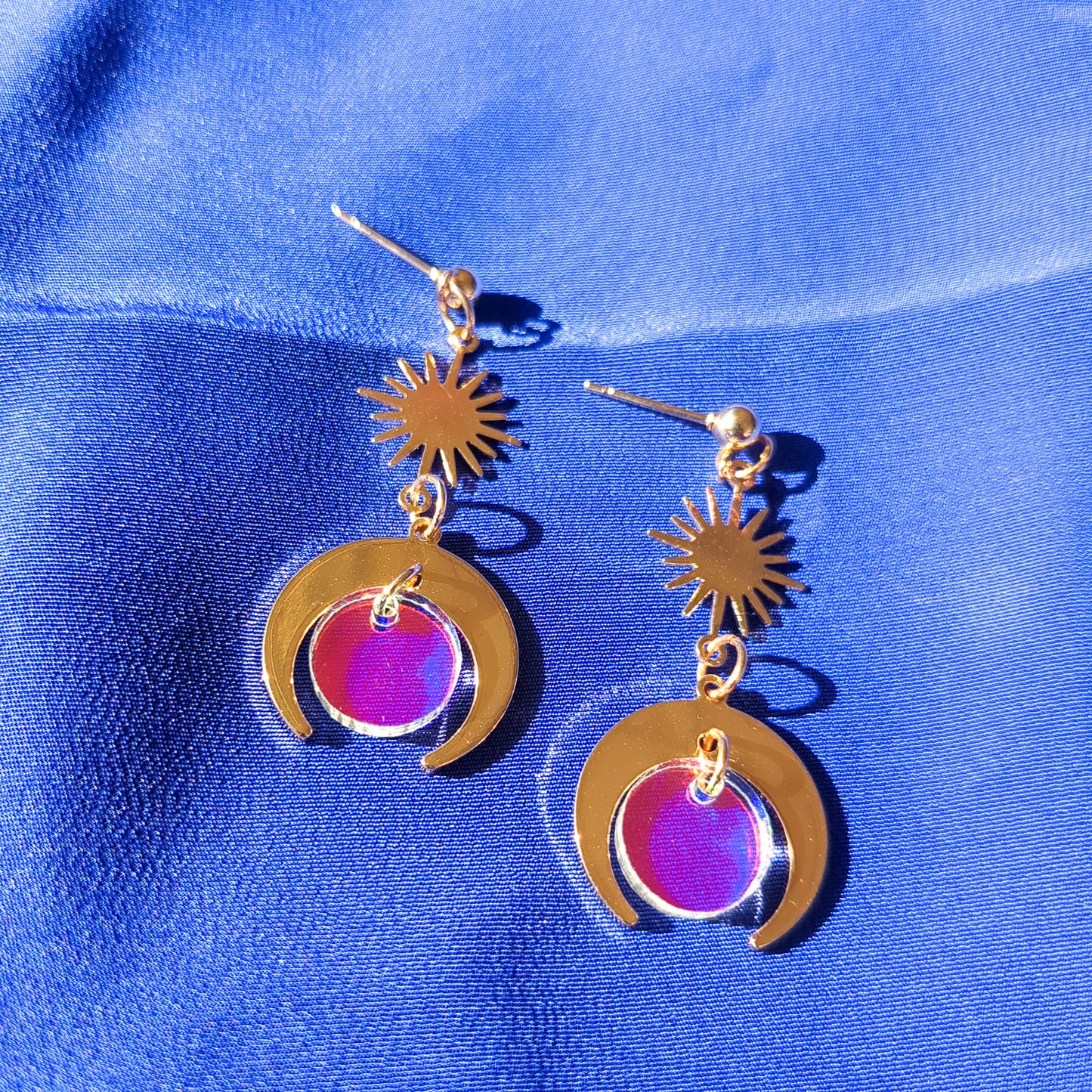 Celestial Brass Earrings