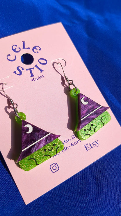 Wizard Frog Earrings