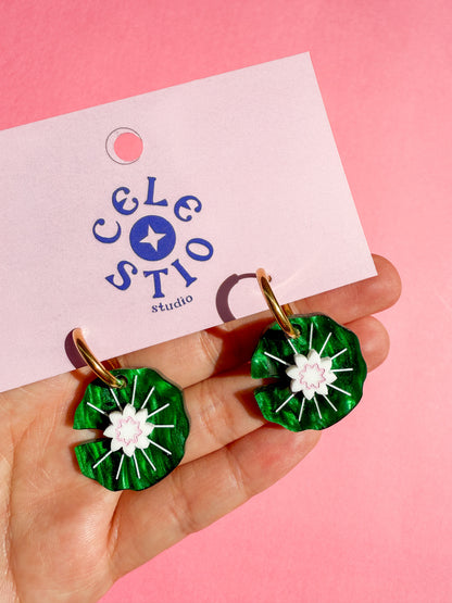 Lily Pad Earrings
