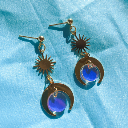 Celestial Brass Earrings